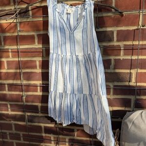 Crewcuts Blue and White Striped Casual Dress